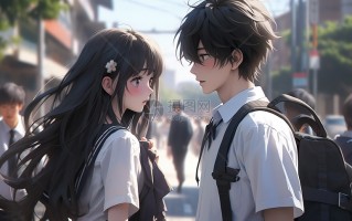 情侣动画短视频制作 怎么制作动漫情侣图像？一分钟完成动漫图像